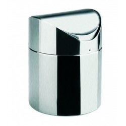 PAPELERA DE SOBREMESA DE ACERO INOX