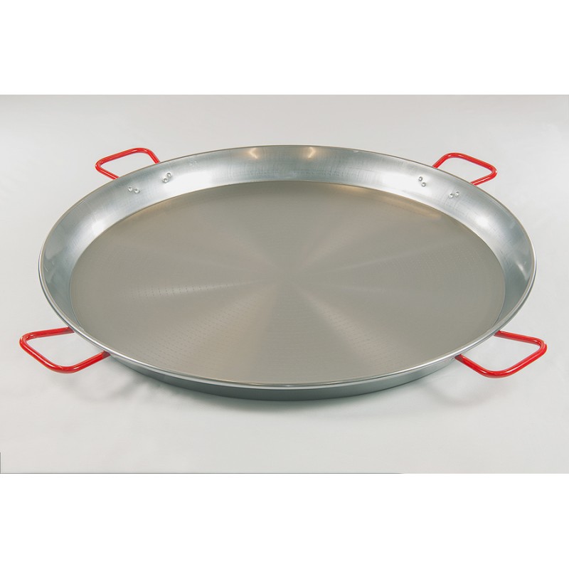 PAELLERA DE ACERO PULIDO 0.50 CM , 15 RACIONES